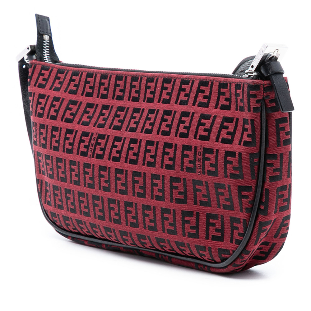 Pre-Loved Fendi Zucchino Canvas Pochette - Picture 2 of 6